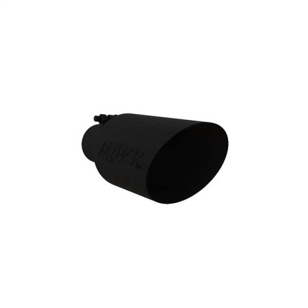 MBRP - MBRP Universal Dual Wall Angle Rolled End Tip 4-1/2in OD / 2-1/2in Inlet / 11in Length - Black - T5161BLK