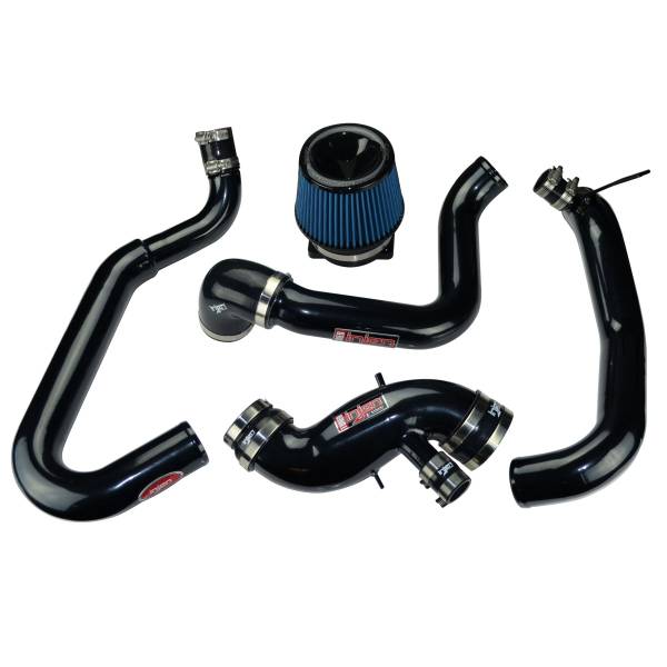 Injen - Injen 03-06 Evo 8/9/MR Cast Aluminum Intake System w/ Full Intercooler Piping Black Short Ram Intake - SP1898BLK