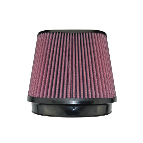 Injen - Injen 8-Layer Oiled Cotton Gauze Air Filter 8.5x9.0in Oval ID / 7.0in Height / 4.0x8.0in Top - X-1023-BR