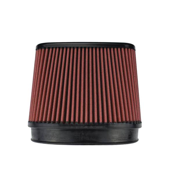 Injen - Injen 8-Layer Oiled Cotton Gauze Air Filter/ Oval ID Oval Base/5.55in Media HT/7in x 2.75in Oval Top - X-1129-BR