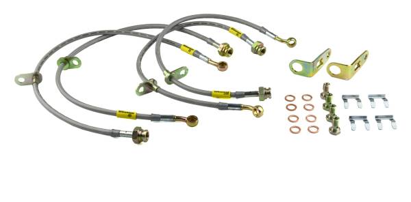 Goodridge - Goodridge 06-11 Honda Civic (Rear Disc Models) Stainless Steel Brake Line Kit - 20024