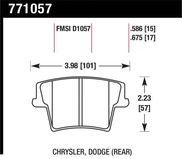 Hawk Performance - Hawk Performance OES Disc Brake Pads 771057