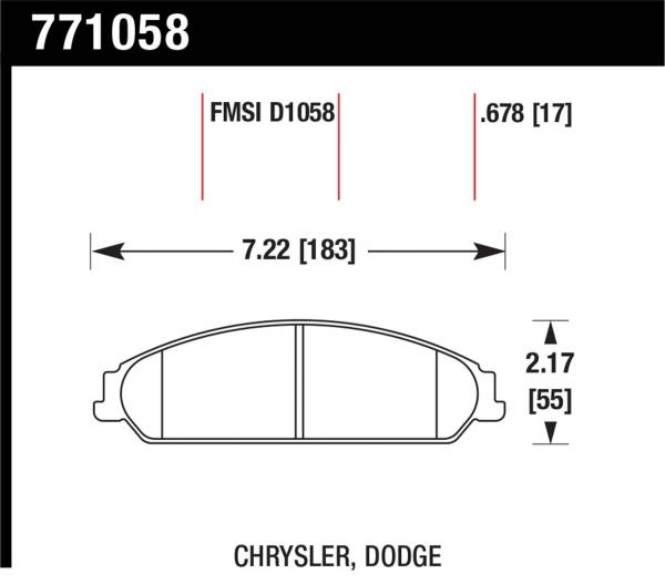 Hawk Performance - Hawk Performance OES Disc Brake Pads 771058