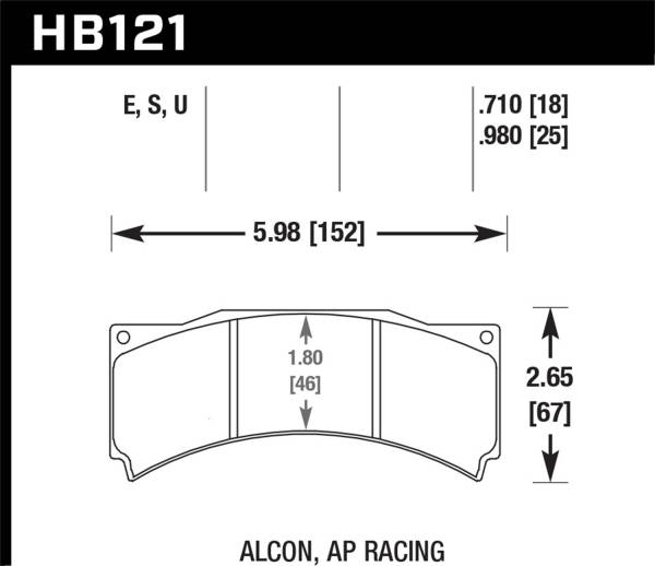 Hawk Performance - Hawk Performance DTC-70 Disc Brake Pad