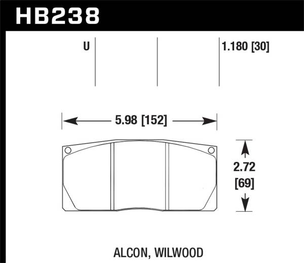 Hawk Performance - Hawk Performance DTC-70 Disc Brake Pad