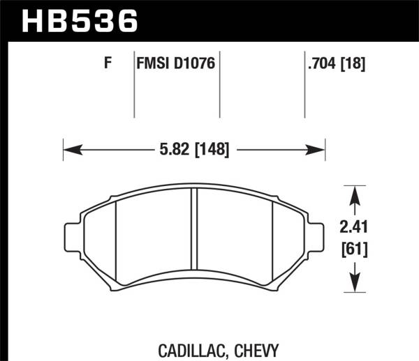 Hawk Performance - Hawk Performance HPS Disc Brake Pad HB536F.704