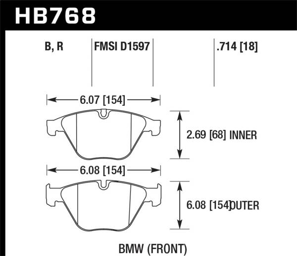 Hawk Performance - Hawk Performance Street Race Disc Brake Pad