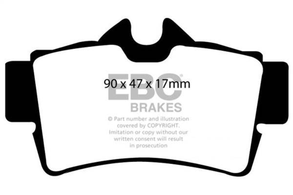 EBC - EBC 94-98 Ford Mustang 3.8 Greenstuff Rear Brake Pads - DP21156
