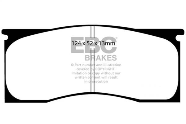 EBC - EBC 65-69 Dodge Dart 2.8 Greenstuff Front Brake Pads - DP21157