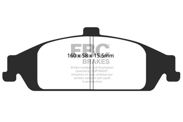 EBC - EBC 98-01 Chevrolet Malibu 2.4 Greenstuff Front Brake Pads - DP21243