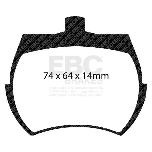 EBC - EBC 62-71 Austin-Healey Sprite (Steel Wheels) Greenstuff Front Brake Pads - DP2127