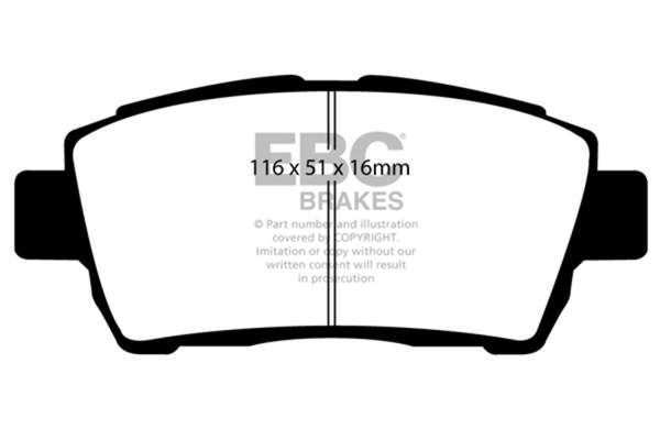 EBC - EBC 11-15 Scion IQ 1.3 Greenstuff Front Brake Pads - DP21295