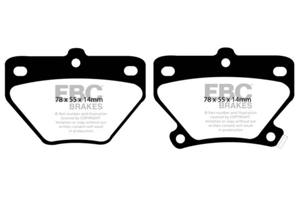 EBC - EBC 02-08 Pontiac Vibe 1.8 GT Greenstuff Rear Brake Pads - DP21326