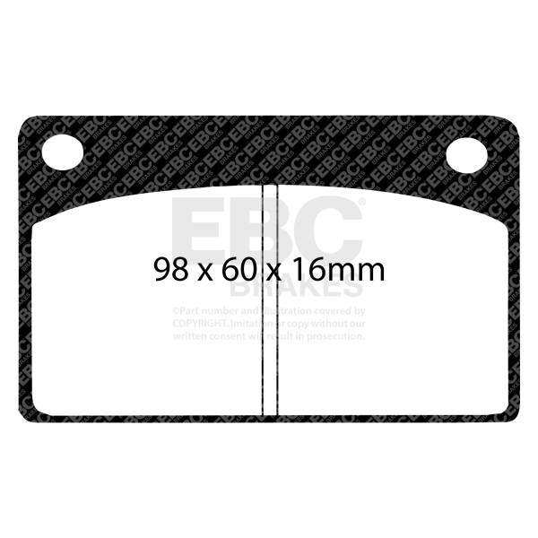 EBC - EBC 66-68 Volvo 140 1.8 Greenstuff Front Brake Pads - DP2143