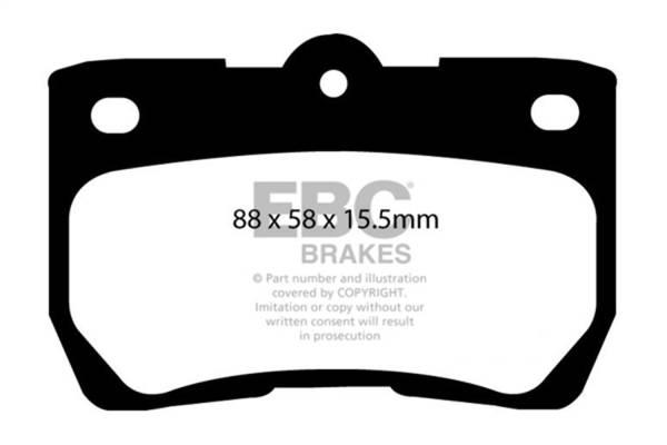 EBC - EBC 06-07 Lexus GS300 3.0 Greenstuff Rear Brake Pads - DP21586