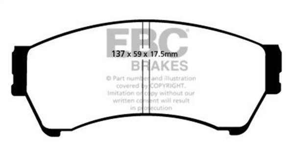 EBC - EBC 06-07 Mazda 6 2.3 Greenstuff Front Brake Pads - DP21765/2