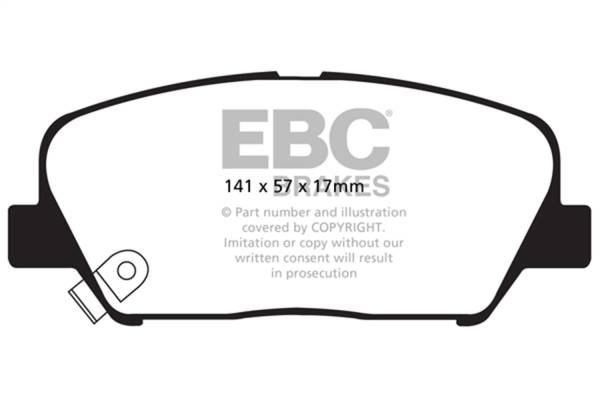 EBC - EBC 11-15 Kia Optima 2.0 Turbo Greenstuff Front Brake Pads - DP21856