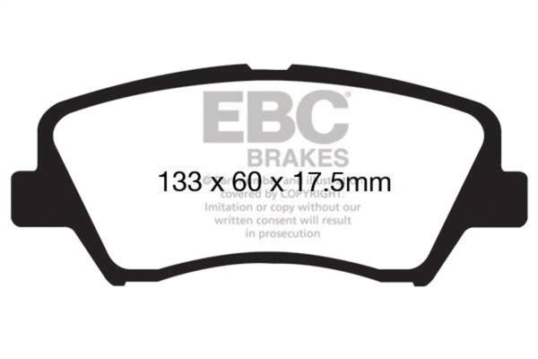 EBC - EBC 13+ Hyundai Elantra 1.8 Greenstuff Front Brake Pads - DP21874