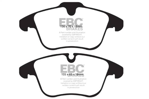EBC - EBC 2016-2018 Volvo S60 2.0L Turbo Greenstuff Front Brake Pads - DP21911