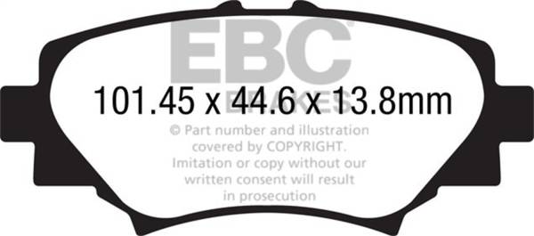 EBC - EBC 14+ Mazda 3 2.0 (Japan Build) Greenstuff Rear Brake Pads - DP22186