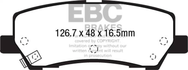 EBC - EBC Brakes Greenstuff 2000 Series Sport Pads - DP23041
