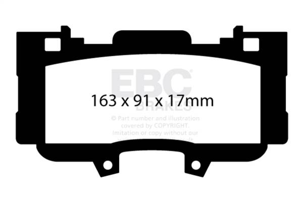 EBC - EBC Brakes Greenstuff 2000 Series Sport Pads - DP23042