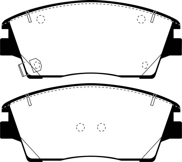 EBC - EBC 2017+ Hyundai Elantra 1.6L Turbo Greenstuff Front Brake Pads - DP23053