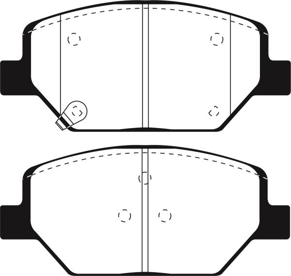 EBC - EBC 2016+ Buick Envision 2.0L Turbo Greenstuff Front Brake Pads - DP23065
