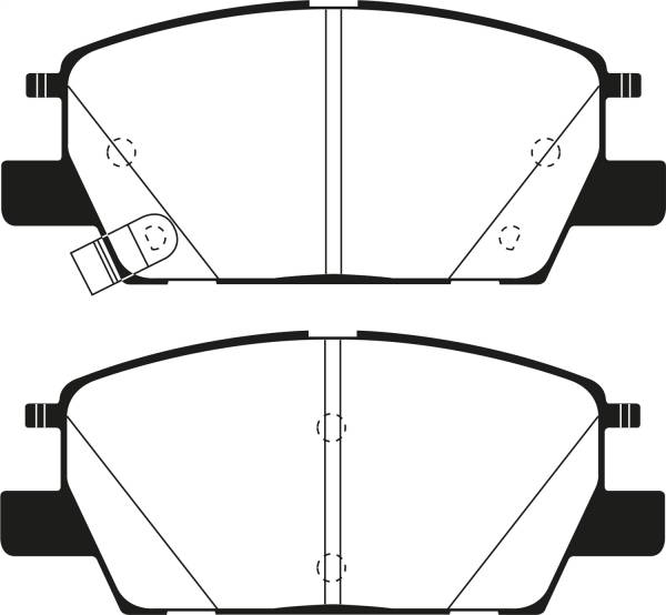 EBC - EBC 2016+ Chevrolet Malibu 1.5L Turbo (Elec PB) Greenstuff Front Brake Pads - DP23068