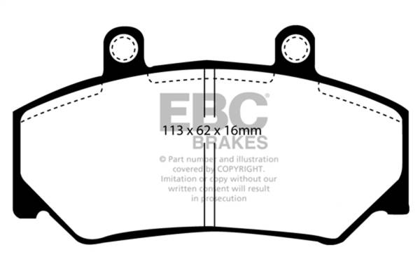 EBC - EBC 85-93 Volvo 740 2.1 (Bendix) Greenstuff Front Brake Pads - DP2800
