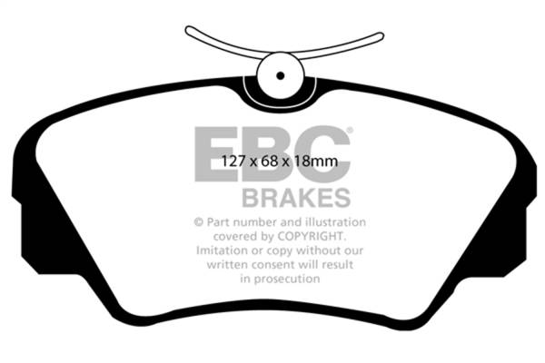 EBC - EBC 97-01 Cadillac Catera 3.0 Greenstuff Front Brake Pads - DP2937