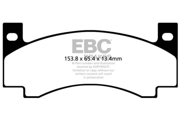 EBC - EBC 69-71 Chrysler 300 7.2 Redstuff Front Brake Pads - DP31176C