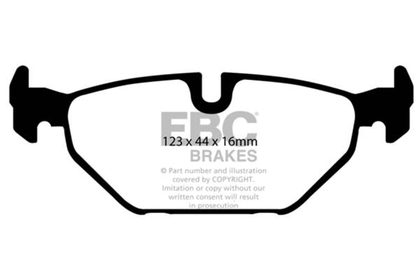 EBC - EBC 99-01 Saab 9-5 2.3 Turbo (Aero) Redstuff Rear Brake Pads - DP31405C