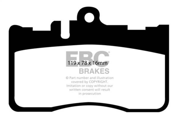 EBC - EBC 01-06 Lexus LS430 4.3 Redstuff Front Brake Pads - DP31622C