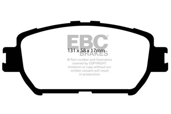 EBC - EBC 06-07 Lexus GS300 3.0 Redstuff Front Brake Pads - DP31642C
