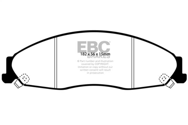 EBC - EBC 02-05 Cadillac CTS 2.6 Redstuff Front Brake Pads - DP31645C