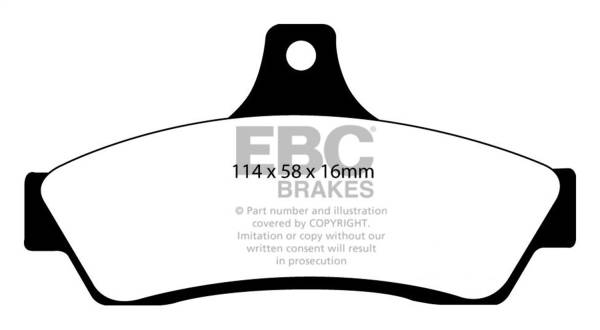 EBC - EBC 03-04 Pontiac GTO 5.7 (Solid Rear Rotors) Redstuff Rear Brake Pads - DP31711C