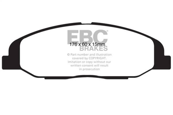 EBC - EBC 08-13 Cadillac CTS 3.0 Redstuff Front Brake Pads - DP31827C