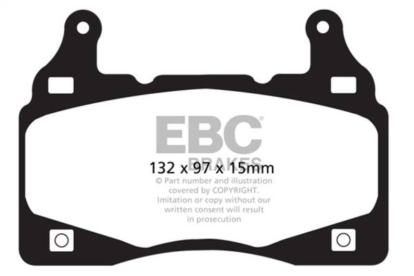 EBC - EBC 11-15 Chevrolet Camaro (5th Gen) 6.2 Redstuff Front Brake Pads - DP31895C