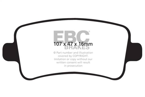 EBC - EBC 2013+ Chevy Impala 2.4L Redstuff Rear Brake Pads - DP32016C