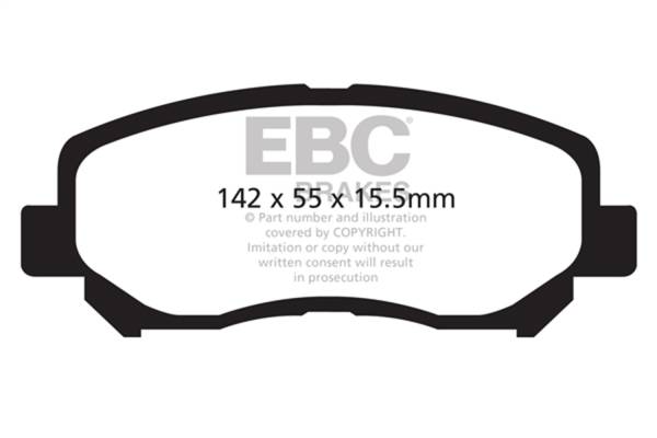 EBC - EBC 12+ Mazda CX-5 2 Redstuff Front Brake Pads - DP32134C