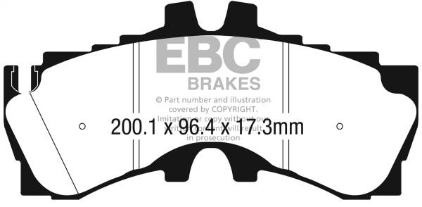 EBC - EBC 2018+ Lexus LC500 5.0L Redstuff Front Brake Pads - DP32323C