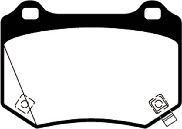 EBC - EBC 18+ Subaru WRX STI Redstuff Rear Brake Pads - DP32361C