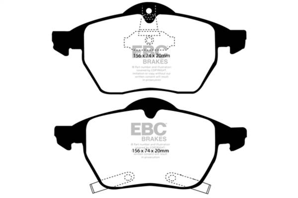 EBC - EBC 98 Saab 9-3 2.0 Turbo Yellowstuff Front Brake Pads - DP41187R