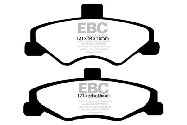 EBC - EBC 98-02 Chevrolet Camaro (4th Gen) 3.8 Yellowstuff Rear Brake Pads - DP41323R