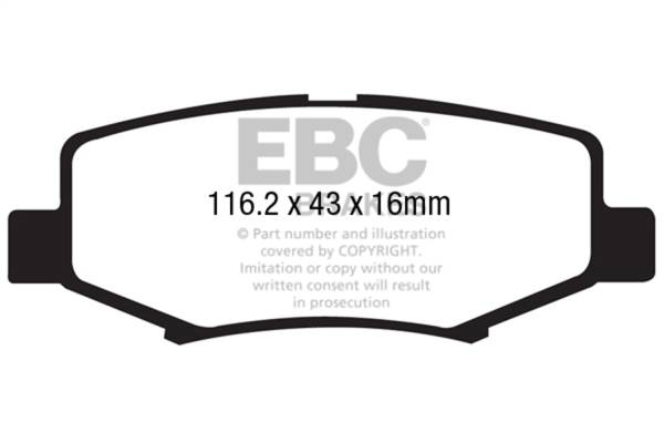 EBC - EBC 06-11 Dodge Nitro 3.7 Yellowstuff Rear Brake Pads - DP41799R