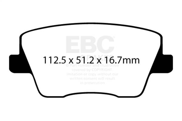 EBC - EBC 2019+ Hyundai Veloster N (2nd Gen) 2.0L Turbo Yellowstuff Rear Brake Pads - DP42344R