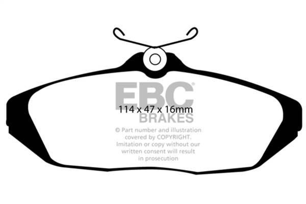 EBC - EBC 01-02 Dodge Viper 8.0 Bluestuff Rear Brake Pads - DP51164NDX