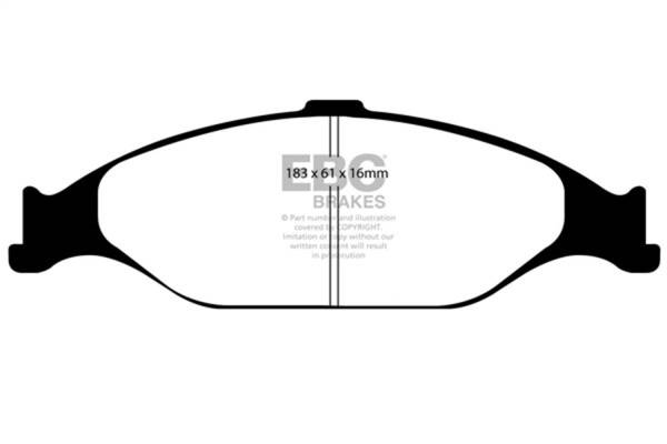 EBC - EBC 99-04 Ford Mustang 3.8 Bluestuff Front Brake Pads - DP51242NDX