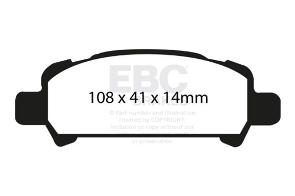 EBC - EBC 01-02 Subaru Impreza 2.0 Turbo WRX Bluestuff Rear Brake Pads - DP51293NDX